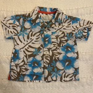 The children’s place Hawaiian shirt cotton cotton floral Short sleeves Easter